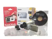Vivitar DVR 505 Digital Camcorder Camera Silver 5.1 MP w/ 32GB SDHC Card NEW