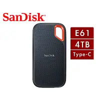 在飛比找Yahoo奇摩購物中心優惠-SanDisk E61 4TB 行動固態硬碟 Type-C