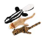 3 Pack Dog Squeaky Toys Plush No Stuffing Fun Toy For Small Medium Large Dogs