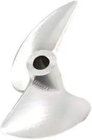 QOVETA 1PC 2-Blade Propellers, for DIY RC Gasoline Jet Boats CNC 430/432/433/435/438/440/442/445 Propeller Aluminum 4mm Hole Pitch Props Model Boat Propeller(37mm)