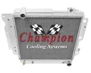 RC 2 Row 1" Tubes Radiator-1987-2004 Jeep Wrangler YJ Chevy V8 Conversion (for: Jeep)
