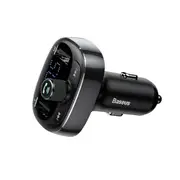 3.4A Dual USB Car Charger bluetooth FM Transmitter Handsfree Car Kit Player Aux Modulator BLACK COLOR