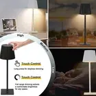 Cordless Table Lamp Pleated Lampshade Rechargeable LED Lamp Home Decor 4807 CT