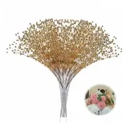 100Pcs Pearl Bouquet Party Decoration Pearl String Beaded Garland – 4mm Gold