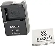 Nixxell Charger for Panasonic DMW-BMB9 DMW-BMB9PP Battery & Lumix FZ100 FZ150 Cameras (7.2V)