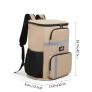 NNEDSZ Insulated Cooler Backpack - Portable Outdoor Picnic and Beverage Bag with