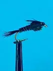 8 Black Pheasant Tail Nymphs, fly fishing flies