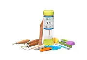 Xiem Tools Essential Clay Tool Kit, 14 Pieces for Ceramics and Pottery