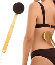 Tanning Body Brush, Tan Blending Applicator, Sunless Tanner Brush with Long Detachable Handle for Body Back Face Daily Sunscreen
