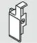 Blum ZIF.3000.03 L METABOX 3-3/8"H Screw-On Left Interior Drawer - White