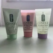 Clinique Skincare Lot of 3 Rinse Off Cleanser Liquid Facial Soap 7-day Scrub