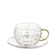 Bee Moroccan Glass Cup & Saucer