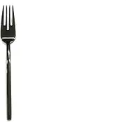 Mepra AZC10861121 Table Fish Fork Due Oro Nero, Black