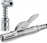 AORRZER 90 Degree Grease Gun Coupler Adapter & Grease Gun Coupler, Grease Gun Tips Locking,Suitable for Grease Fittings in Tight Spaces,Compatible with All Grease Guns 1/8" NPT Grease Gun Fittings