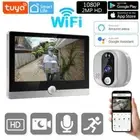 Smart Video Doorbell Camera Peephole Door Bell IP 4.3inch Display Screen Works
