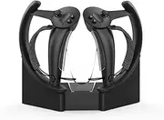 Touch Controllers Storage And Charging Station, VR Headset Wall Mount Stand For Valve Index, Two Functions Both Hold Valve Index Headset And Type-C Charge Handle Controller