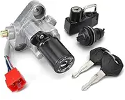KIADZIE Ignition Switch Seat Lock Key Kit for Yamaha XVS125 XVS250 XVS400 XVS400C XVS650 XVS650A XVS1100A Drag Star Classic XVS 125 250