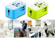 Universal Travel AC Power Charger Adapter Plug Converter 2 USB Port US/AU/UK/EU