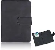 [JeiibrZui] Passport Cover, Portable Vaccination Certificate Cover, Faux Leather Protective Passport, Protective Case for Credit Cards, Passport, ID and Travel Documents (Black), black, no, Modern