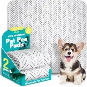 Washable Pee Pads for Dogs - Reusable Puppy Pads, Waterproof Training Mats, N...