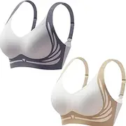[Drakonas] Dawncog Wireless Push Up Bra, Ever So Cute Bras for Senior Women, Dawncog Bra Super Gather Bra Wireless Push-Up Bra