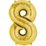 Gold Foil 8 Balloon 86cm