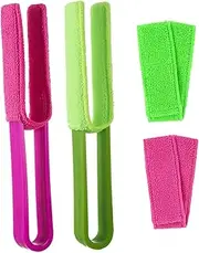 Zerodeko 1Set Blinds Cleaner Brush Set Dusting Tool for Window Blinds Air Conditioner Vents Car Detailing Compact Design for Narrow Gaps Crevices Bright Color