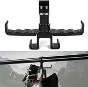 REARACE UTV Headset Hanger Fits 1.75"-2" Roll Cage, UTV Roll Bar Mount Aluminum UTV Hanger for Headset Helmet Compatible with Polaris RZR, Can-Am X3, Wolverine, Pioneer, Rhino