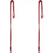 2x Urban Products Nylon Pop Universal Mobile Phone Cord/Sling Adjustable Red