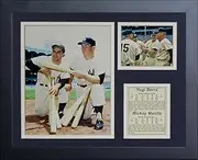 Legends Never Die Yogi Berra Mickey Mantle Framed Photo Collage, 11 x 14-Inch