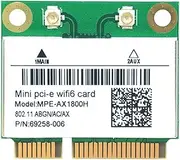 RTL8852BE WIFI6 Card AX1800M WiFi Bluetooth5.2 2.4GHz/5GHz Dual-Band WiFi Card Adapter 802.11ax for Win10/Win11