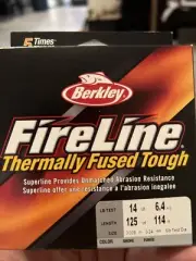 Berkley 14lb Fireline Thermally Fused Tough 125 yards Smoke