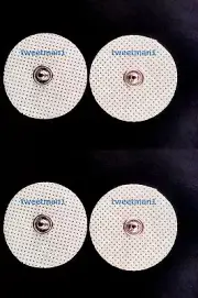 Small Snap-on Electrode Pads (12) for Digital Massage/TENS/Electronic Massagers