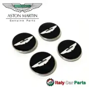 Wheel Center Caps Aston Martin Vantage Rapide Vanquish DB9 DBS Black x Black