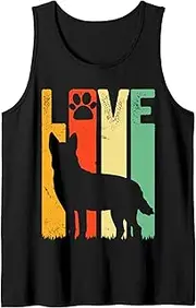 [Generic] Australian Cattle Dog Red Blue Pet Heeler Retro Cute Tank Top T-Shirt for Men Crew Neck Tee Shirt