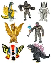 Brand New Set of 7 King Kong vs Godzilla Toys Action Figures Birthday Gift