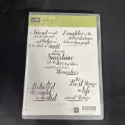Stampin' UP! FEEL GOODS Stamp Set She believed she could so she did sunshine