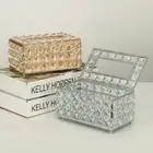 Tissue Box Cover Crystal Napkin Holder Case For Hotel Living Car Room X9C7