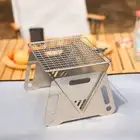 Portable BBQ Steel Grill Foldable Fire Pit Outdoor Camping Picnic Barbecue HOT