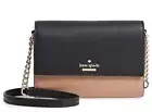 NWT Authentic KATE SPADE Jackson Street Iva Leather Crossbody Hazel/Black $198