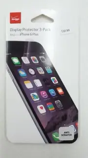 Verizon Anti-Scratch Display Screen Protector 3-Pack fits iPhone 6 Plus 6s Plus