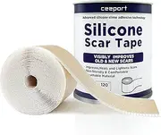Silicone Scar Tape for Scar Away(1.6"x120"),Soft Silicone Tape Roll,Easy Removal Silicone Scar Sheets for Tummy Tuck,Keloid Scar,C Section,Surgery,Burns Scar