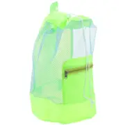 Student Backpack Mesh Beach Bag Shell Collecting Bag Beach Vacation Essentials