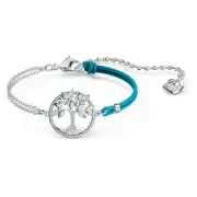Authentic Swarovski Symbolic Tree of Life Blue Rope Bracelet
