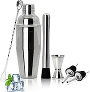 Cocktail Shaker Set Bartender Kit, 24oz 304 Stainless Steel Shakers,Mixing Glass, Cocktail Shaker bar Set, Professional Stainless Steel bar Tools, Bartenders Special Tools,Martini Shaker Set