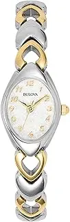 [Bulova] Women's Mother Of Pearl Dial Two-Tone Bracelet Style Watch