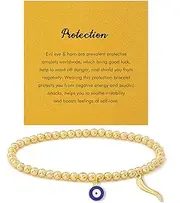 [RZKING] Gold Bracelets for Women, Evil Eye Butterfly Dragonfly Elephant Charm Bracelets for Women, Friendship Bracelets, Birthday, Retirement, Inspirational Gifts for Women