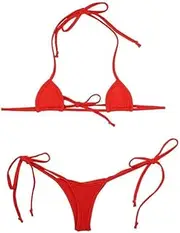 La-pomme(ラ ポーム) La Paume 530046 Women's Bikini Panties, MFS Fabric, String Type, Adjustable, Micro Mini Bikini, Ultra Small, Sexy Pair, Made in Japan