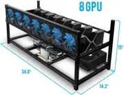Kingwin Miner Rig Case W8 GPU Mining Stackable Frame Expert Crypto Mining SEALED