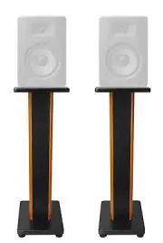 (2) Rockville 28" 2-Tone Studio Monitor Speaker Stands For M-Audio BX8 D3